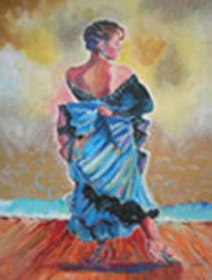 "Dancer" Painting by Beth Amine