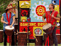 Dancing Drum performs at Oak Park in Santa Barbara