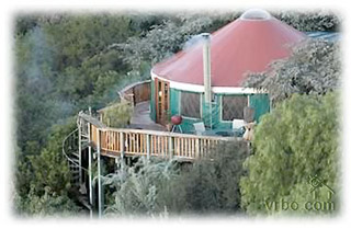 Eco-Lodging, Mountain Yurt for Rent in Santa Barbara, California